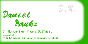 daniel mauks business card